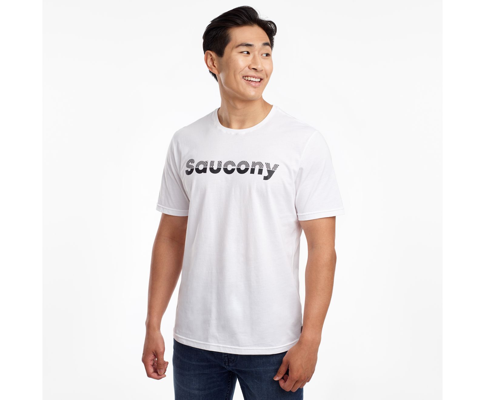 Saucony Rested Short Sleeve Men\'s Shirts White | Canada 630YXFU